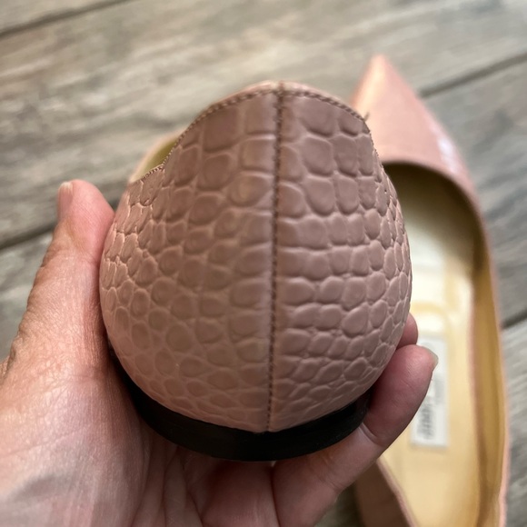 Jimmy Choo London Pink Croc Pointy Toe flats - Size 40.5 - Picture 3 of 13